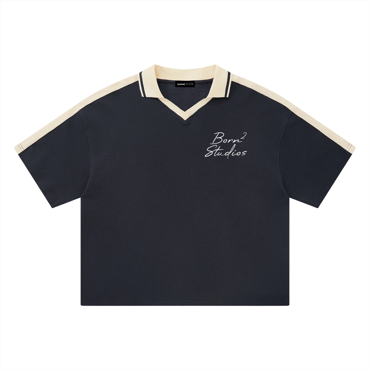 [Born]² Color Block Polo Shirt