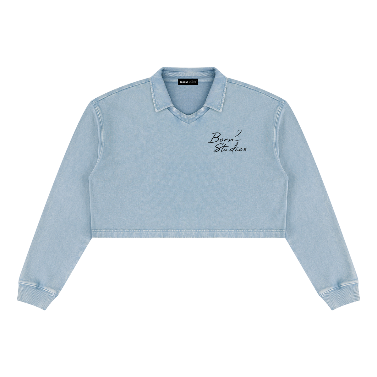 [Born]² Women’s Vintage Wash Crop Sweatshirt