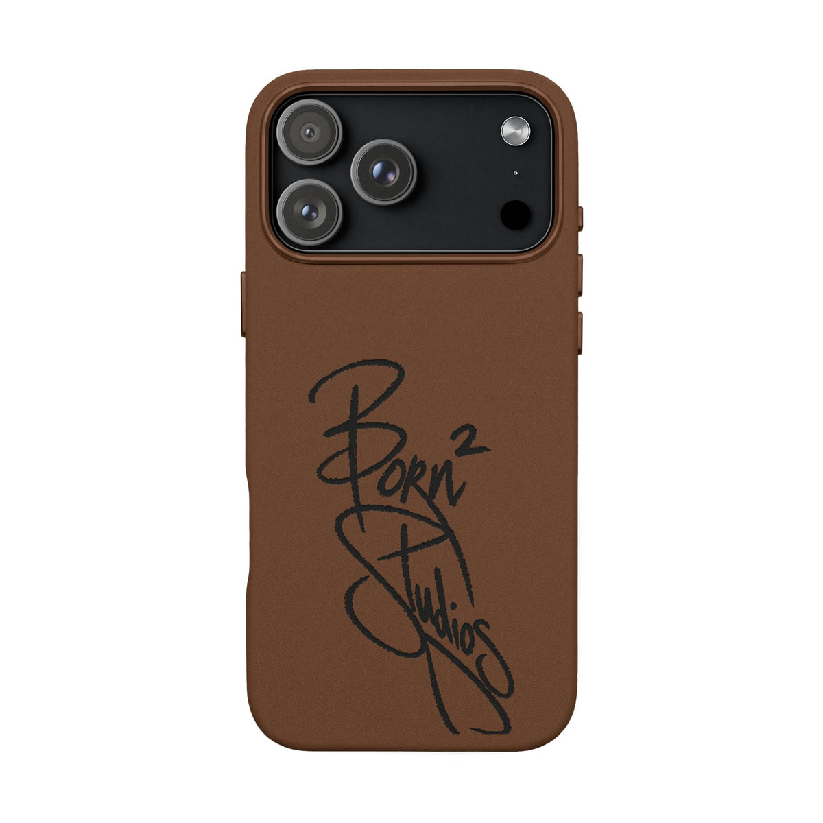 [Born]² Engraved Leather iPhone Case