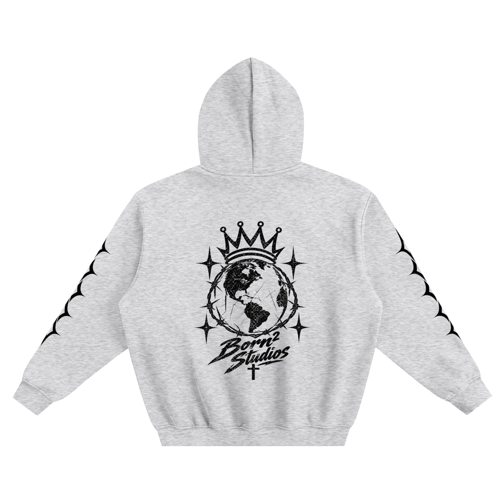 [Born]² Fleeced Boxy Hoodie