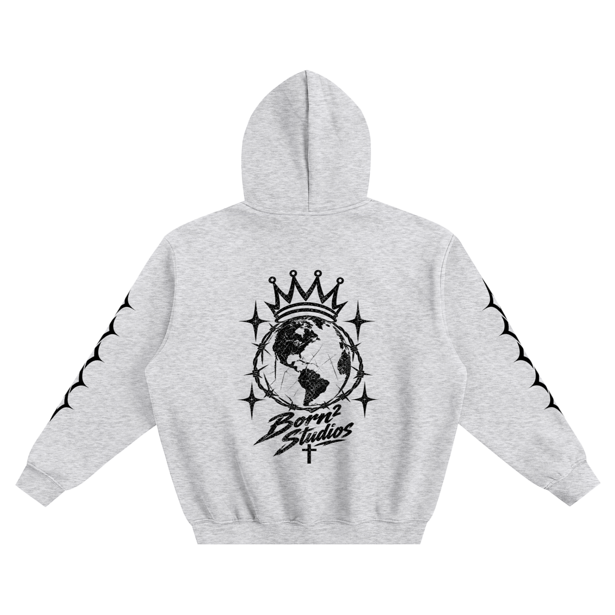 [Born]² Fleeced Boxy Hoodie