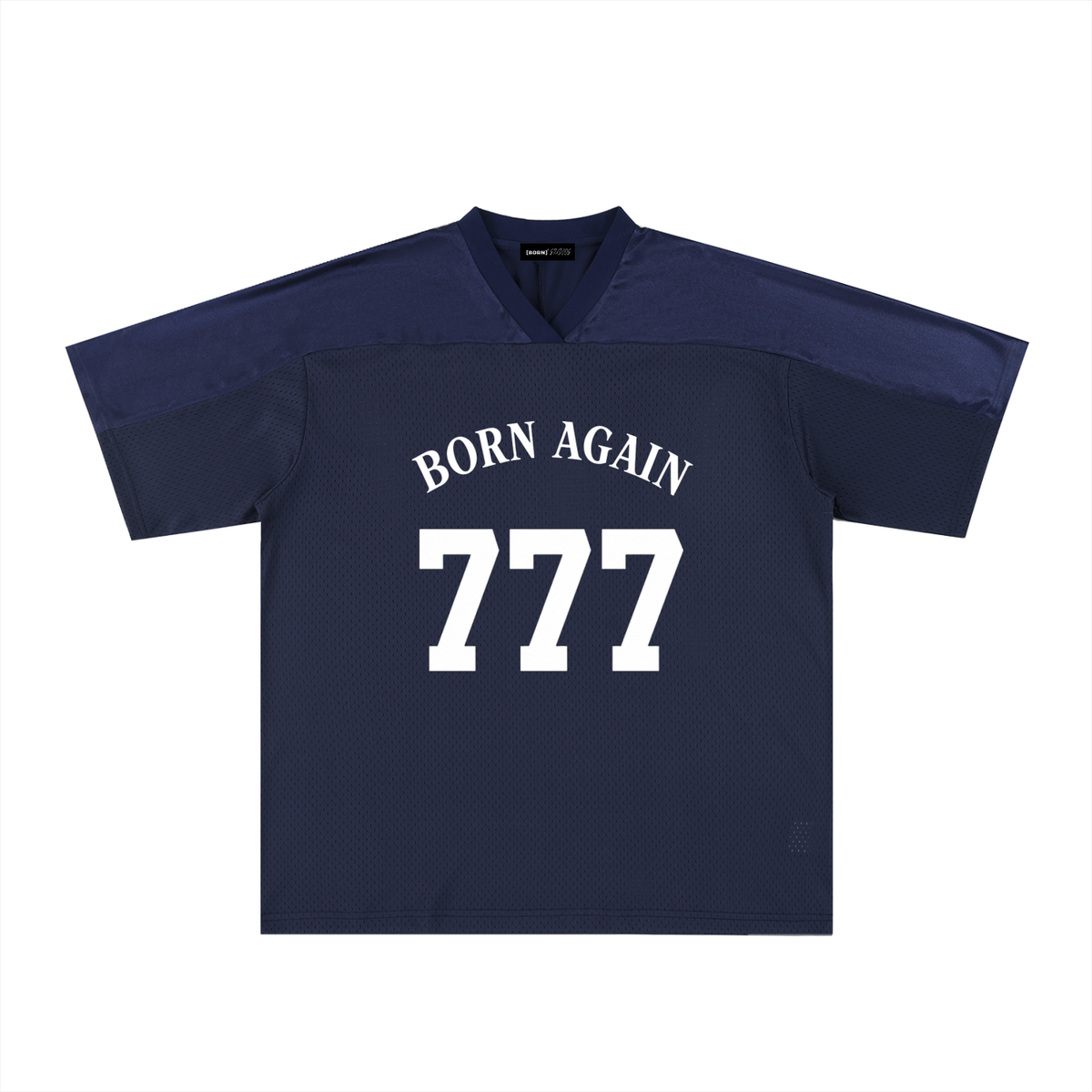 [Born]² "777" Oversized Mesh V-Neck Jersey