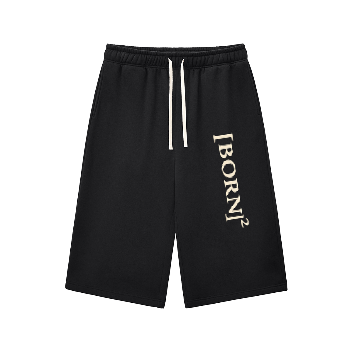[Born]² Relaxed Drawstring Three-quarter Sweatpants(Capris)
