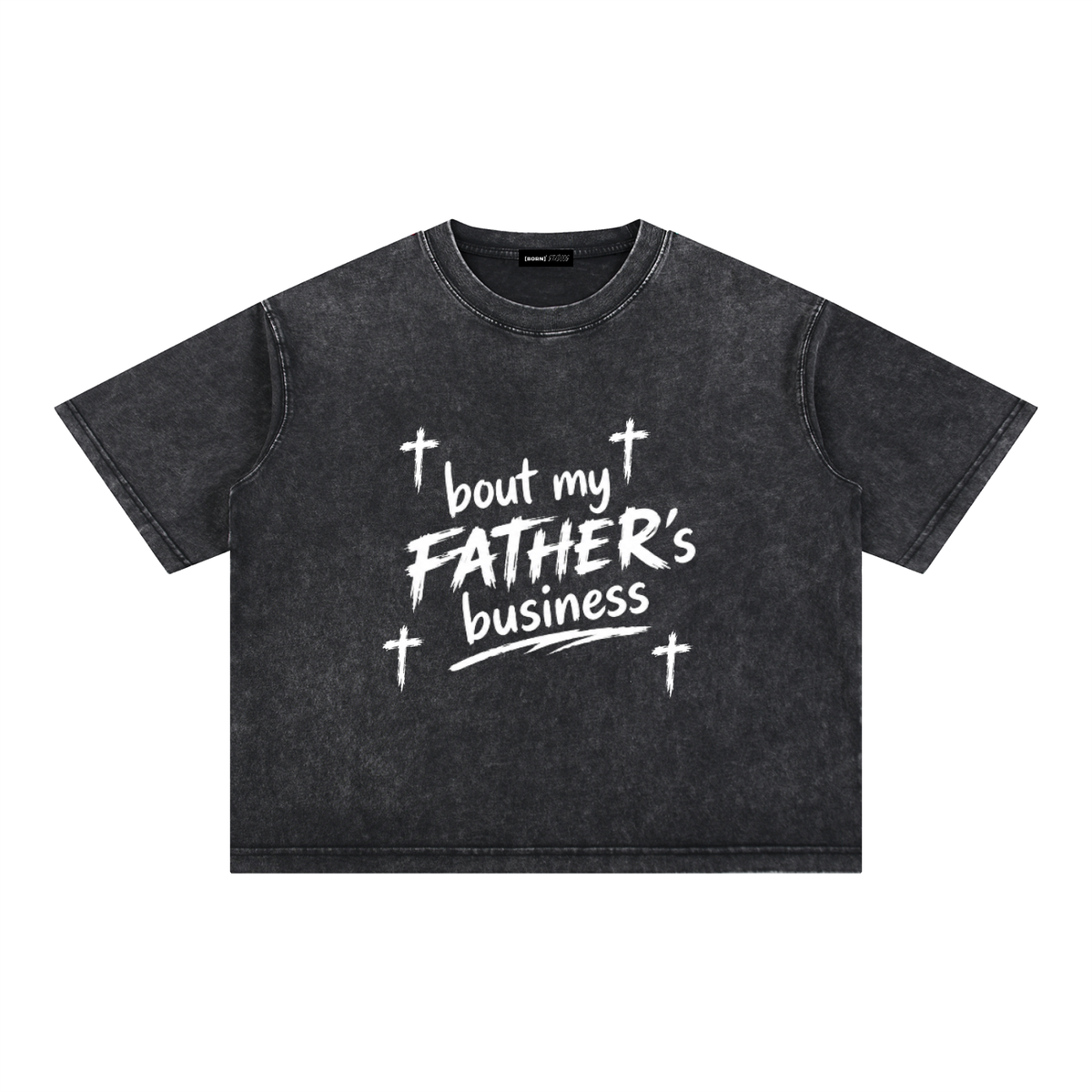 [Born]² Mineral Wash Boxy Cotton T-Shirt