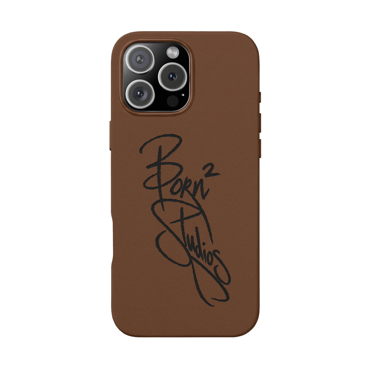 [Born]² Engraved Leather iPhone Case