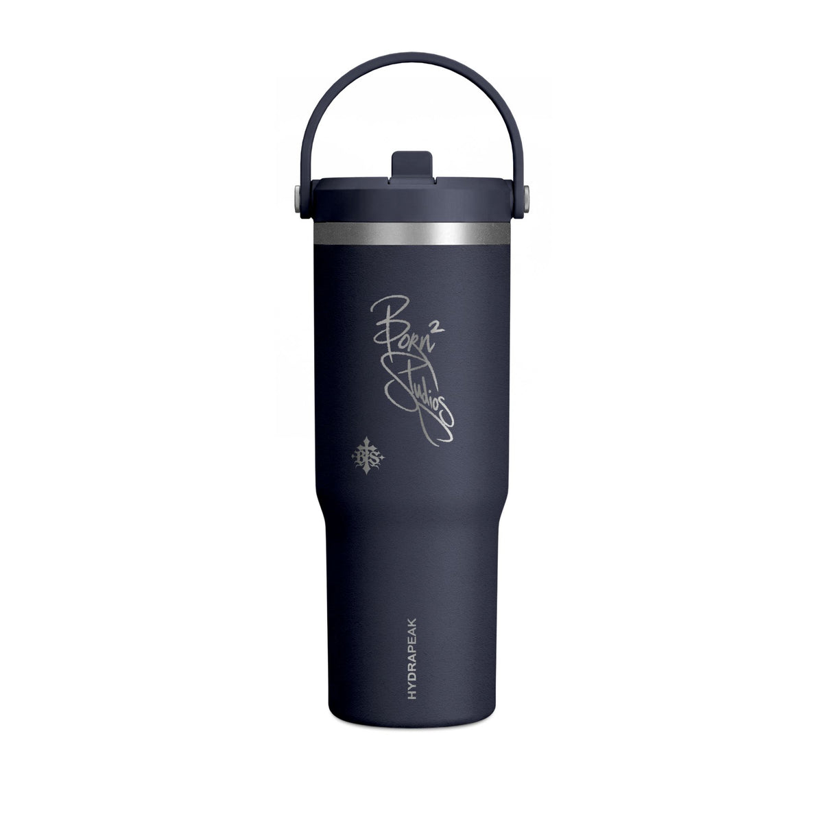 [Born]² 32oz Black Nomad Tumbler with Signature Script Design