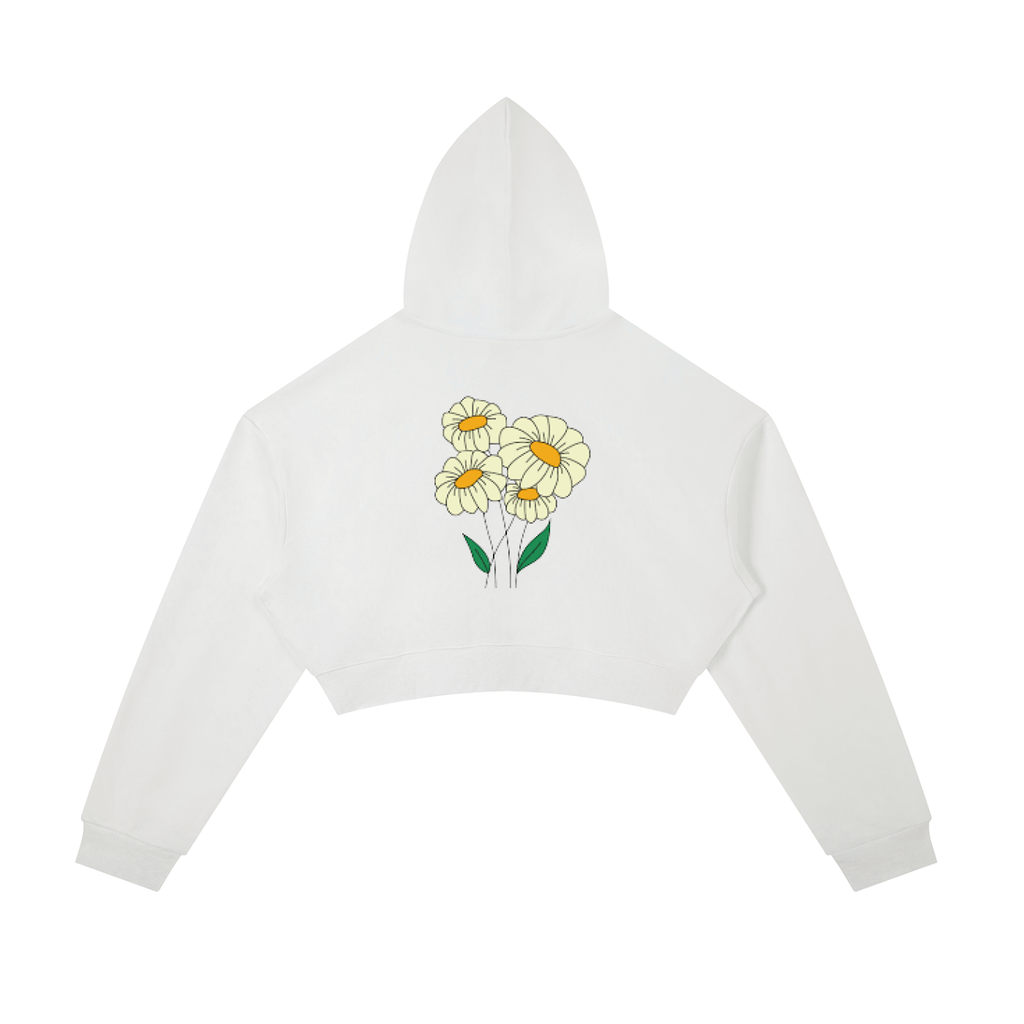 Essential Cropped Zip-Up Hoodie