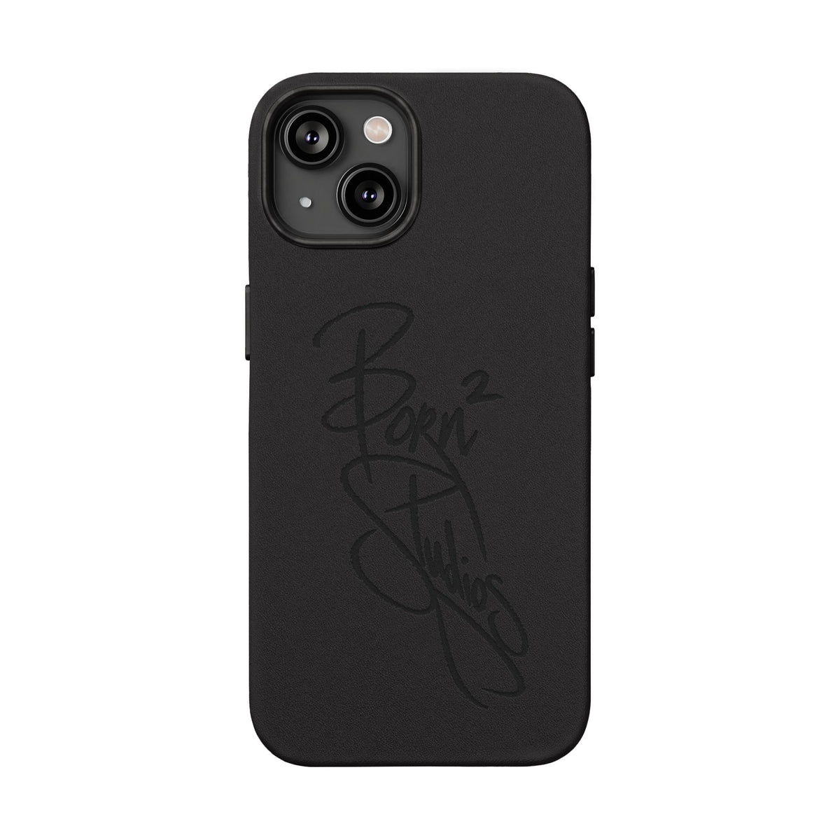 [Born]² Engraved Leather iPhone Case