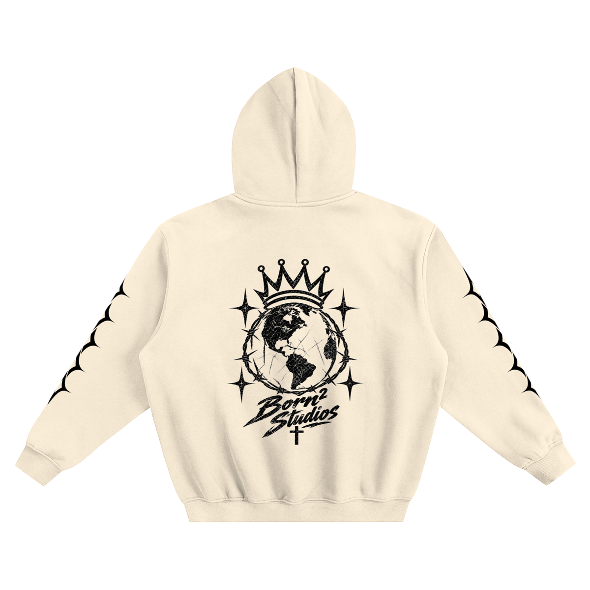 [Born]² Fleeced Boxy Hoodie