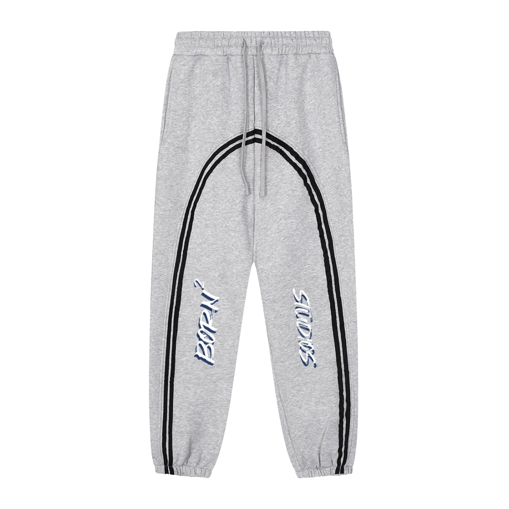 Sun Fade Contrast Tape Fleece Jogged Sweatpants