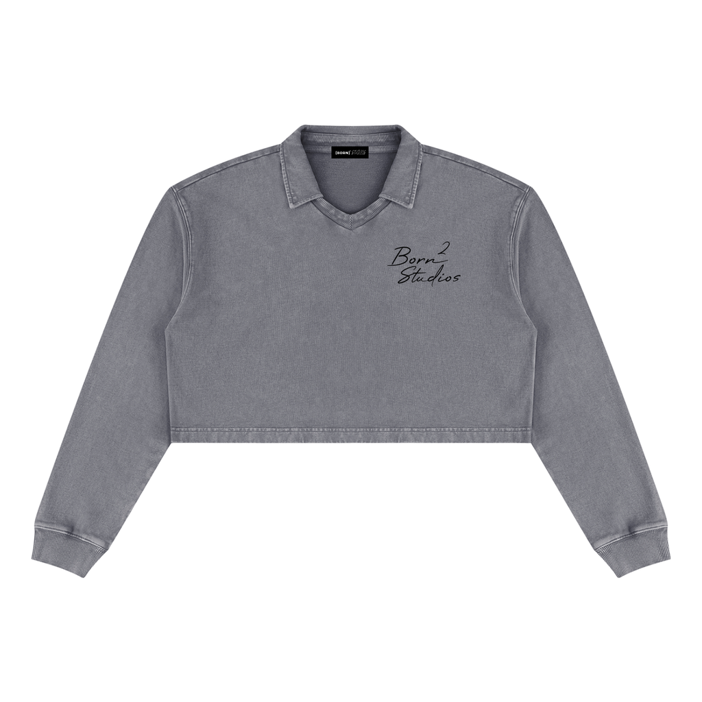 Women’s Vintage Wash Crop Sweatshirt