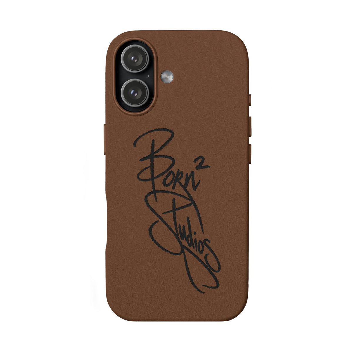 [Born]² Engraved Leather iPhone Case