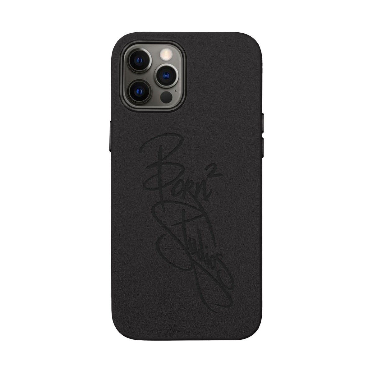 [Born]² Engraved Leather iPhone Case