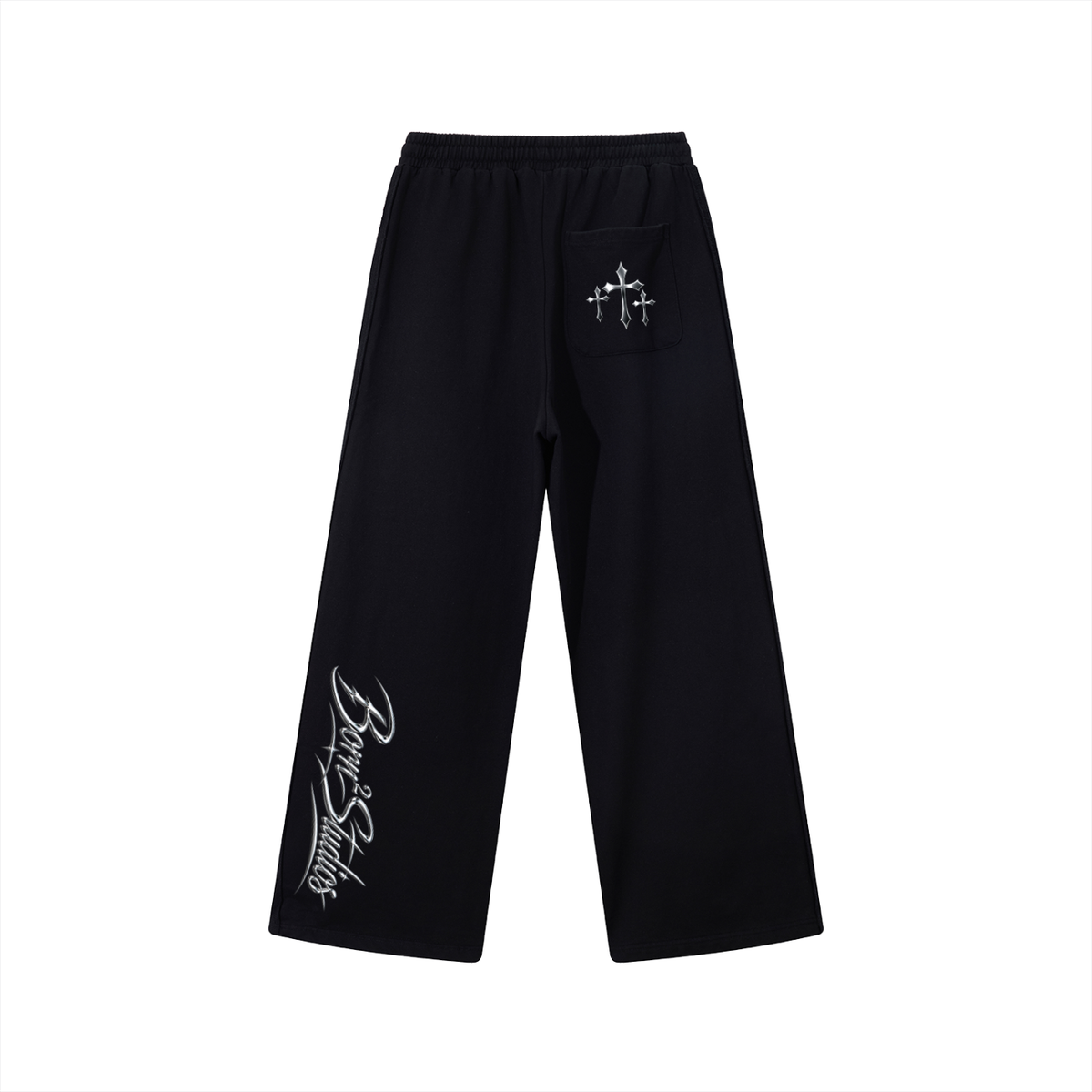 [Born]² Contrast Tape Straight-Leg Sweatpants