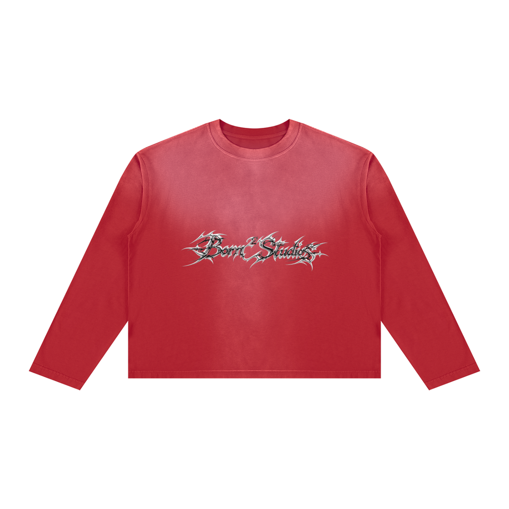 Unisex Sunfade Boxy Long Sleeve T-Shirt
