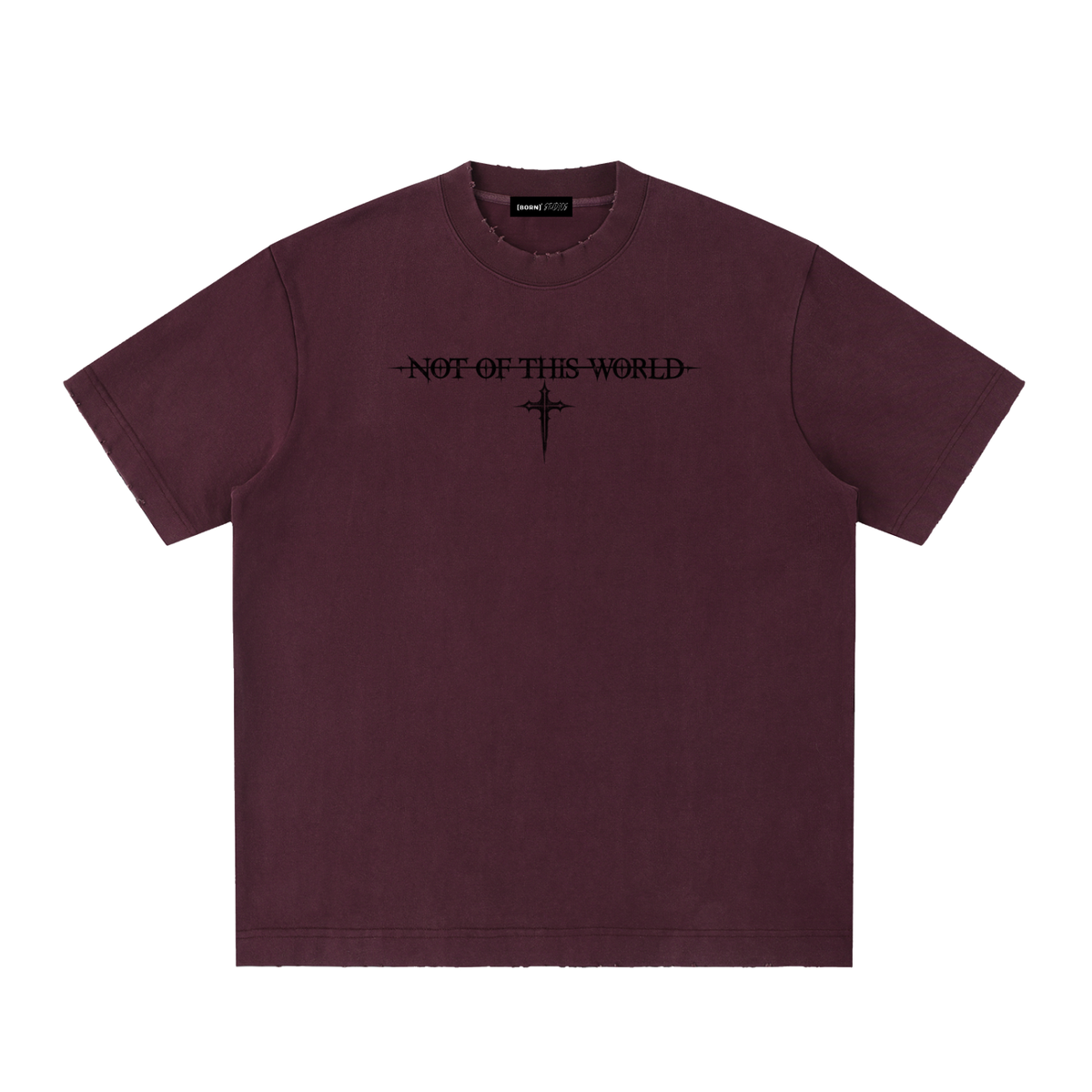 [Born]² Heavyweight Vintage Washed Frayed T-Shirt