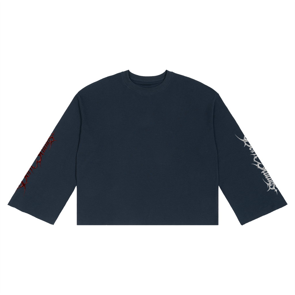 Unisex Waffle Raw Edge T-Shirt