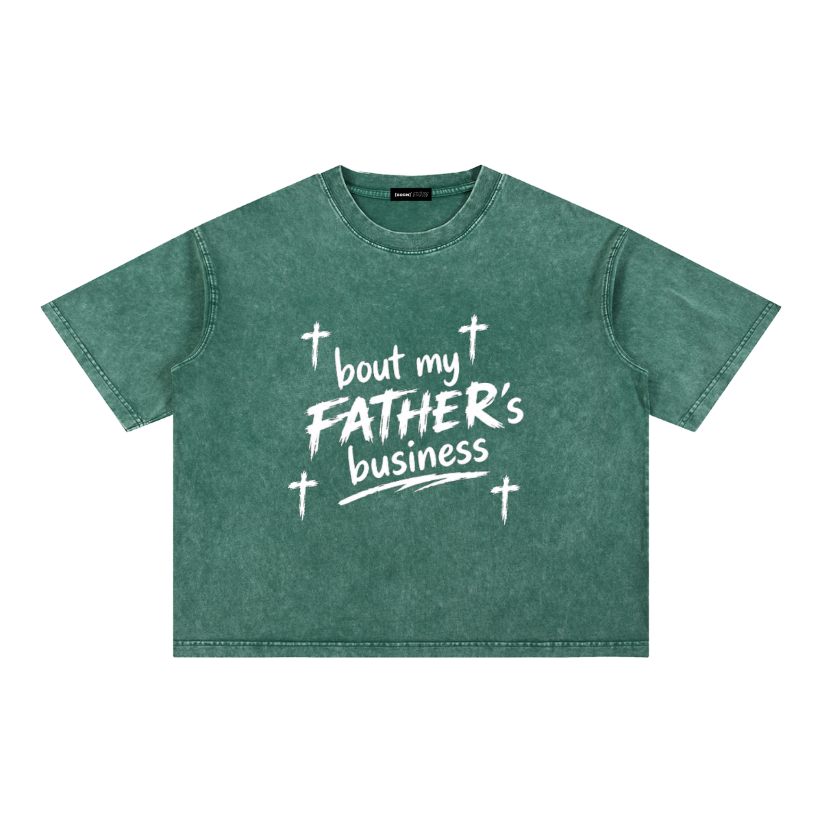 [Born]² Mineral Wash Boxy Cotton T-Shirt