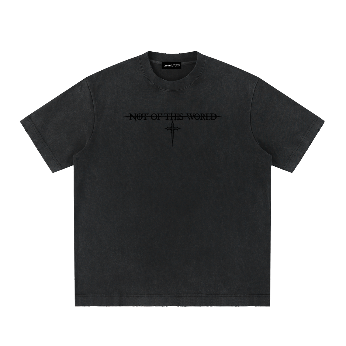 [Born]² Heavyweight Vintage Washed Frayed T-Shirt