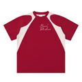 Contrast Panel Cotton T-Shirt