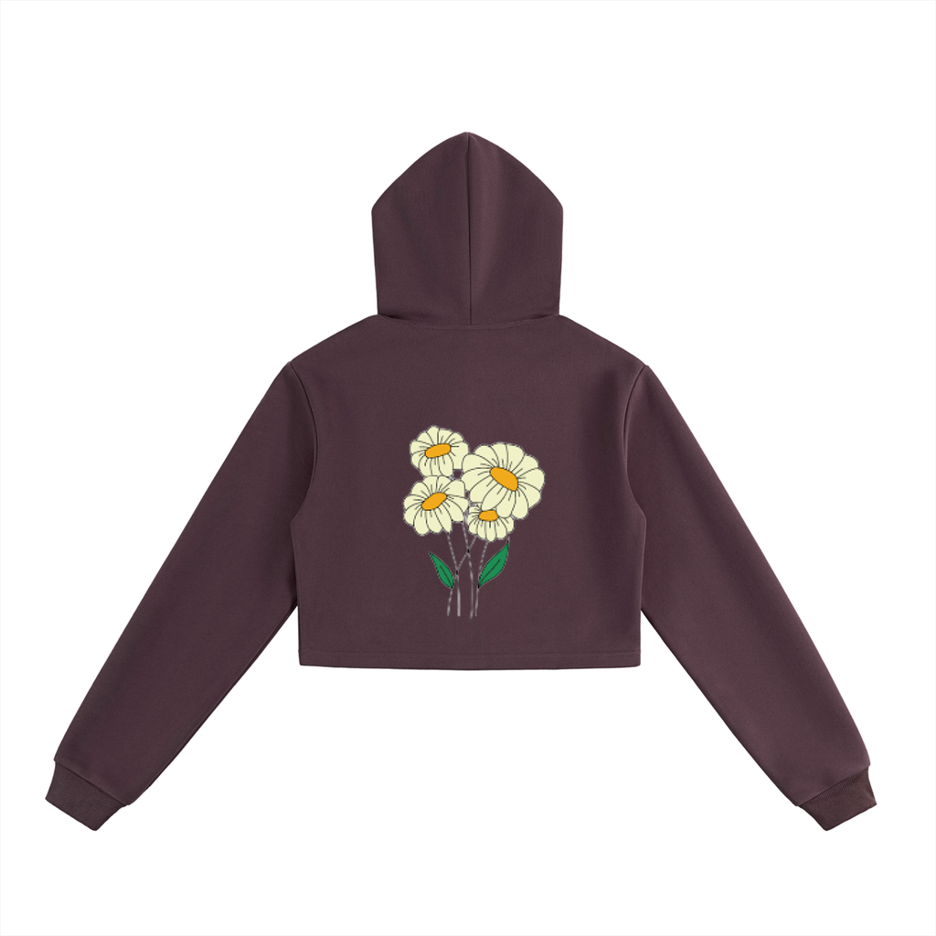 Essential Cropped Zip-Up Hoodie