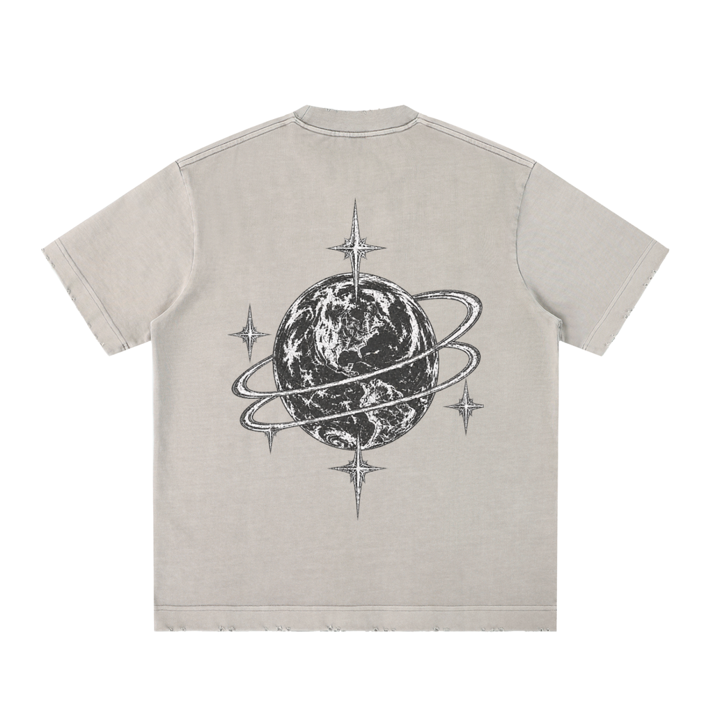 [Born]² Heavyweight Vintage Washed Frayed T-Shirt