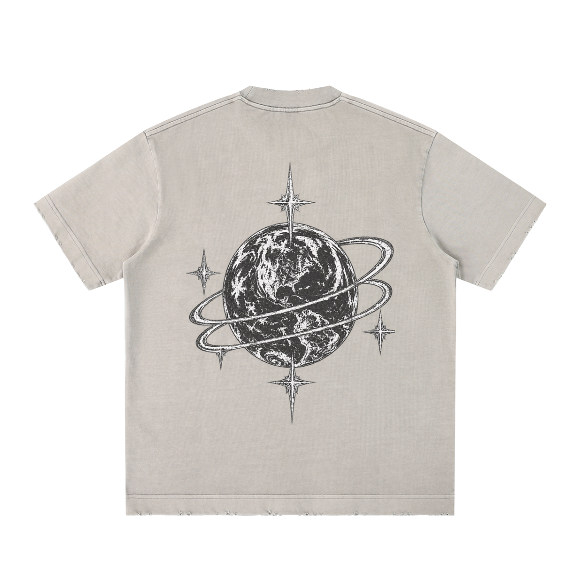 [Born]² Heavyweight Vintage Washed Frayed T-Shirt
