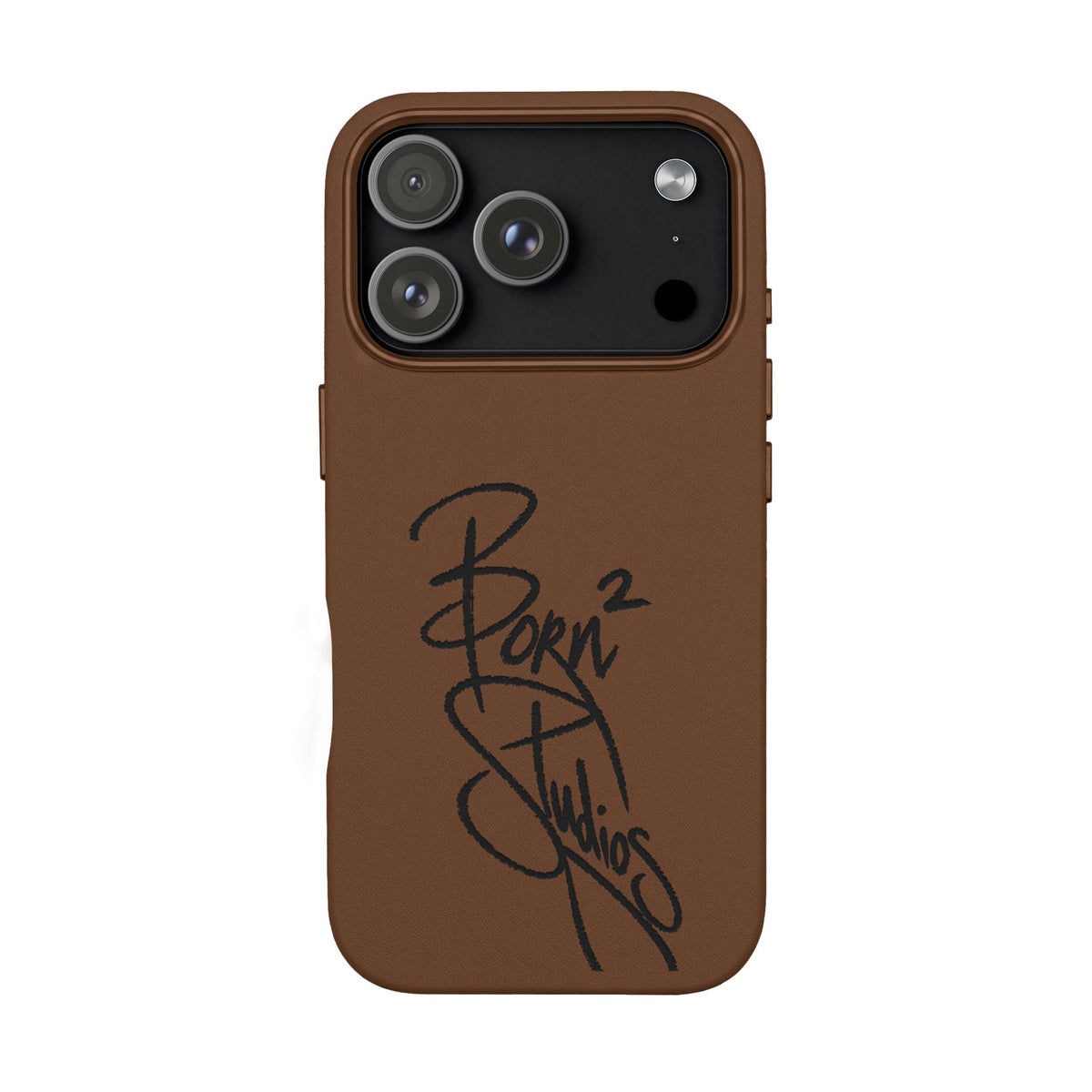 [Born]² Engraved Leather iPhone Case