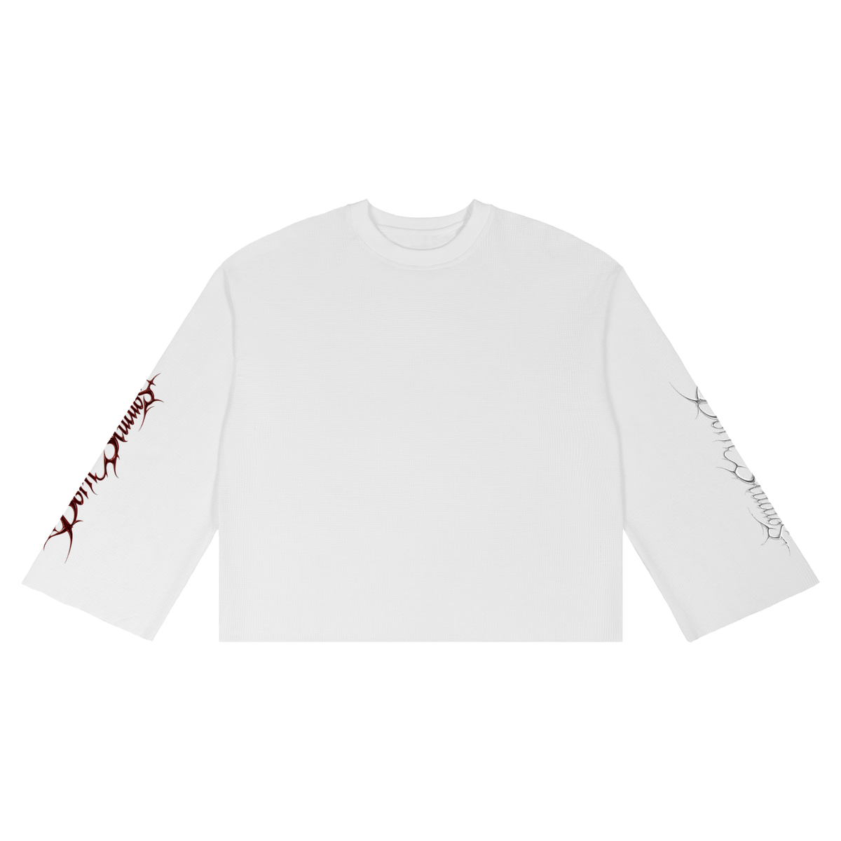 Unisex Waffle Raw Edge T-Shirt