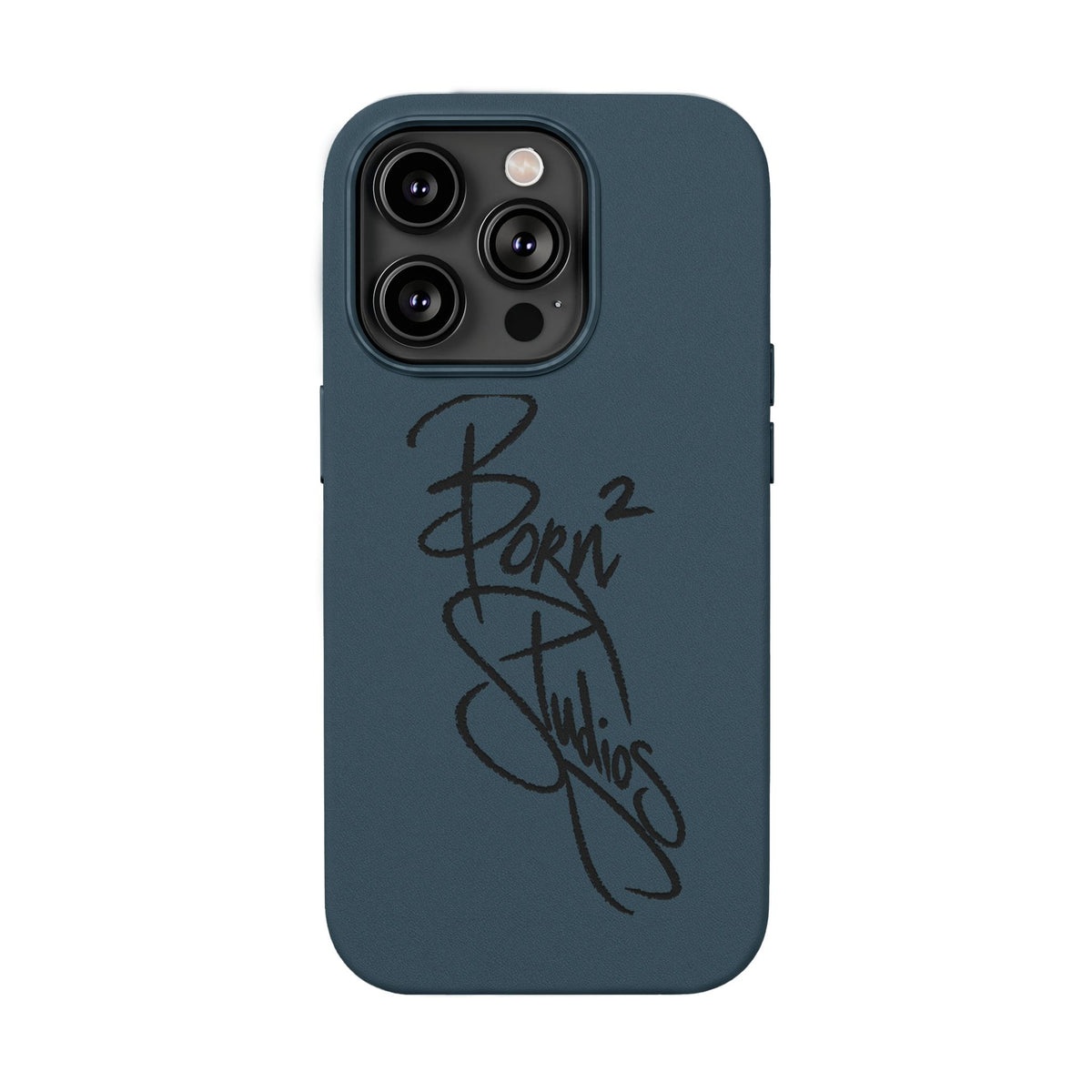 [Born]² Engraved Leather iPhone Case