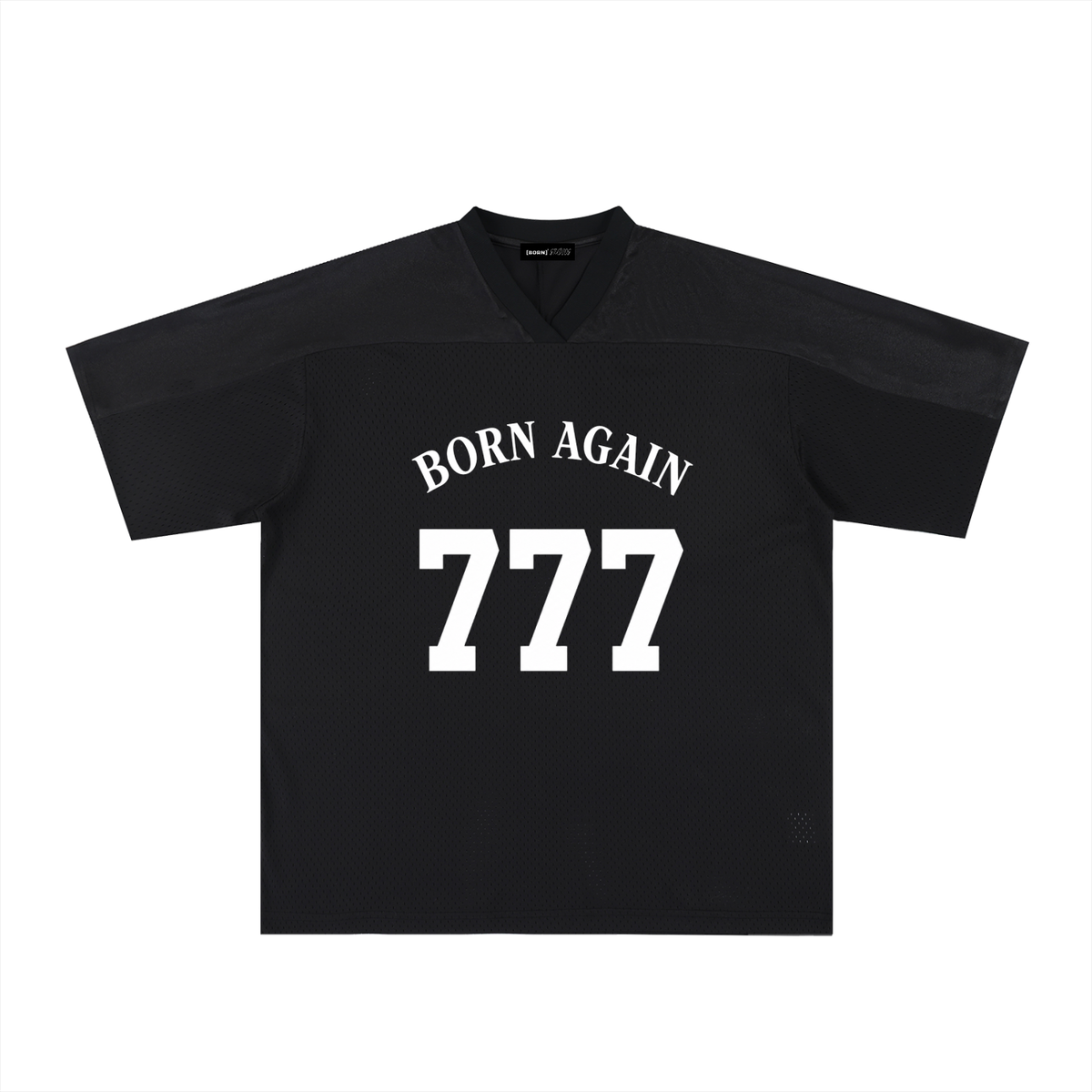 [Born]² "777" Oversized Mesh V-Neck Jersey