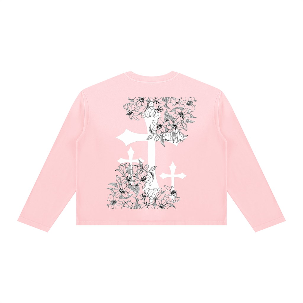 Unisex Sunfade Boxy Long Sleeve T-Shirt