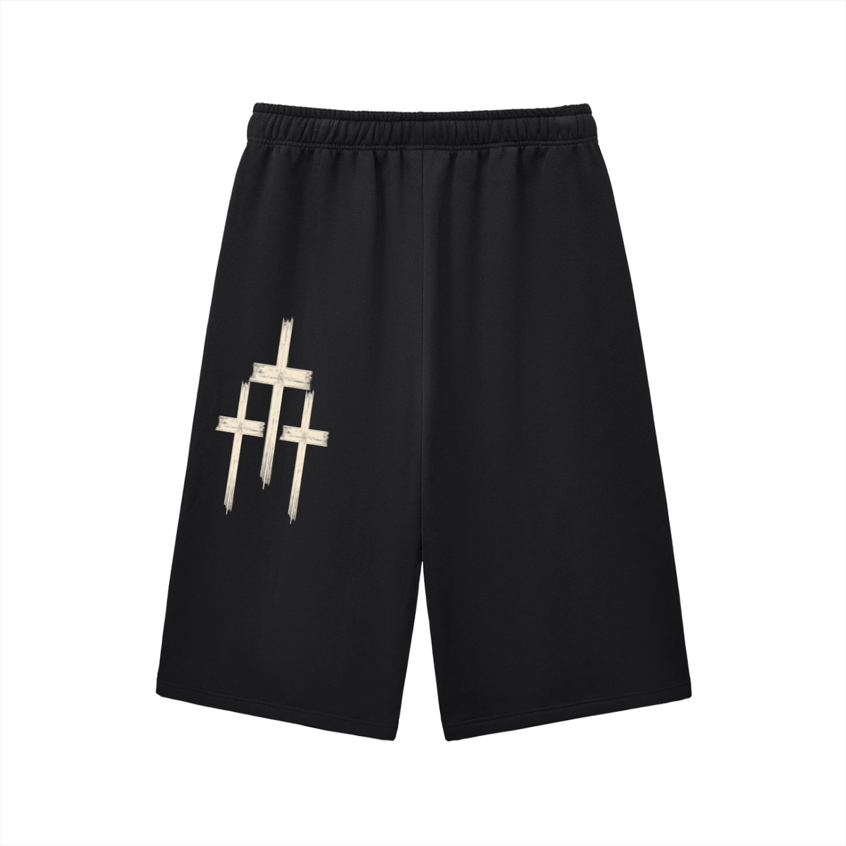 Relaxed Drawstring Three-quarter Sweatpants