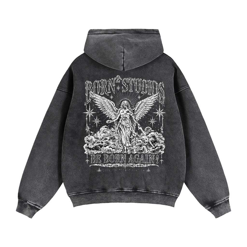Zip-Through Boxy Fleece Hoodie