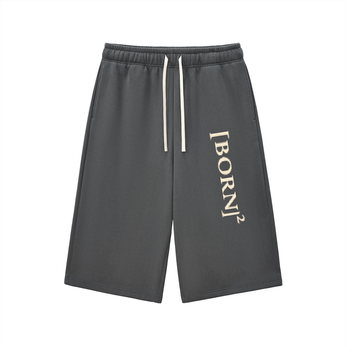 [Born]² Relaxed Drawstring Three-quarter Sweatpants(Capris)