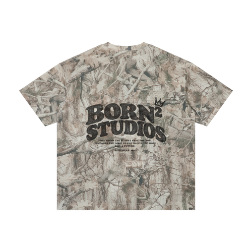[Born}² Camo Oversized Match Set T-Shirt