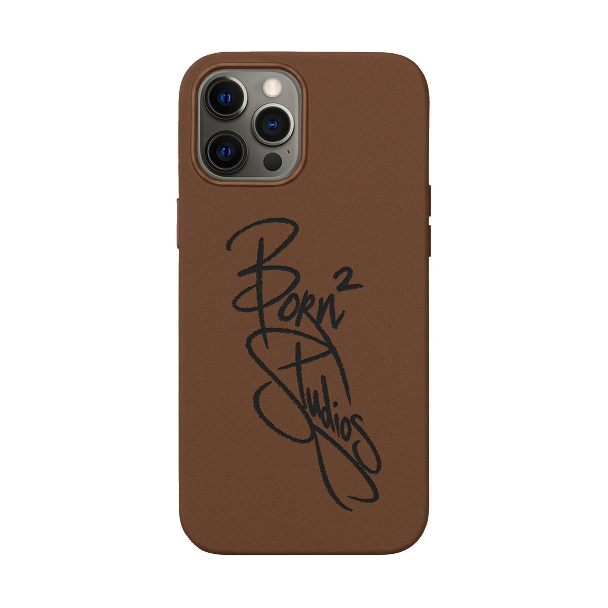 [Born]² Engraved Leather iPhone Case