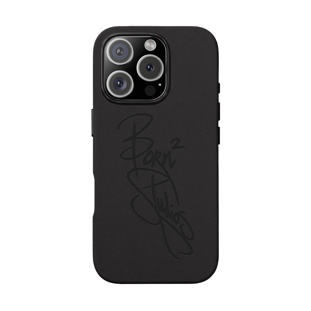 [Born]² Engraved Leather iPhone Case