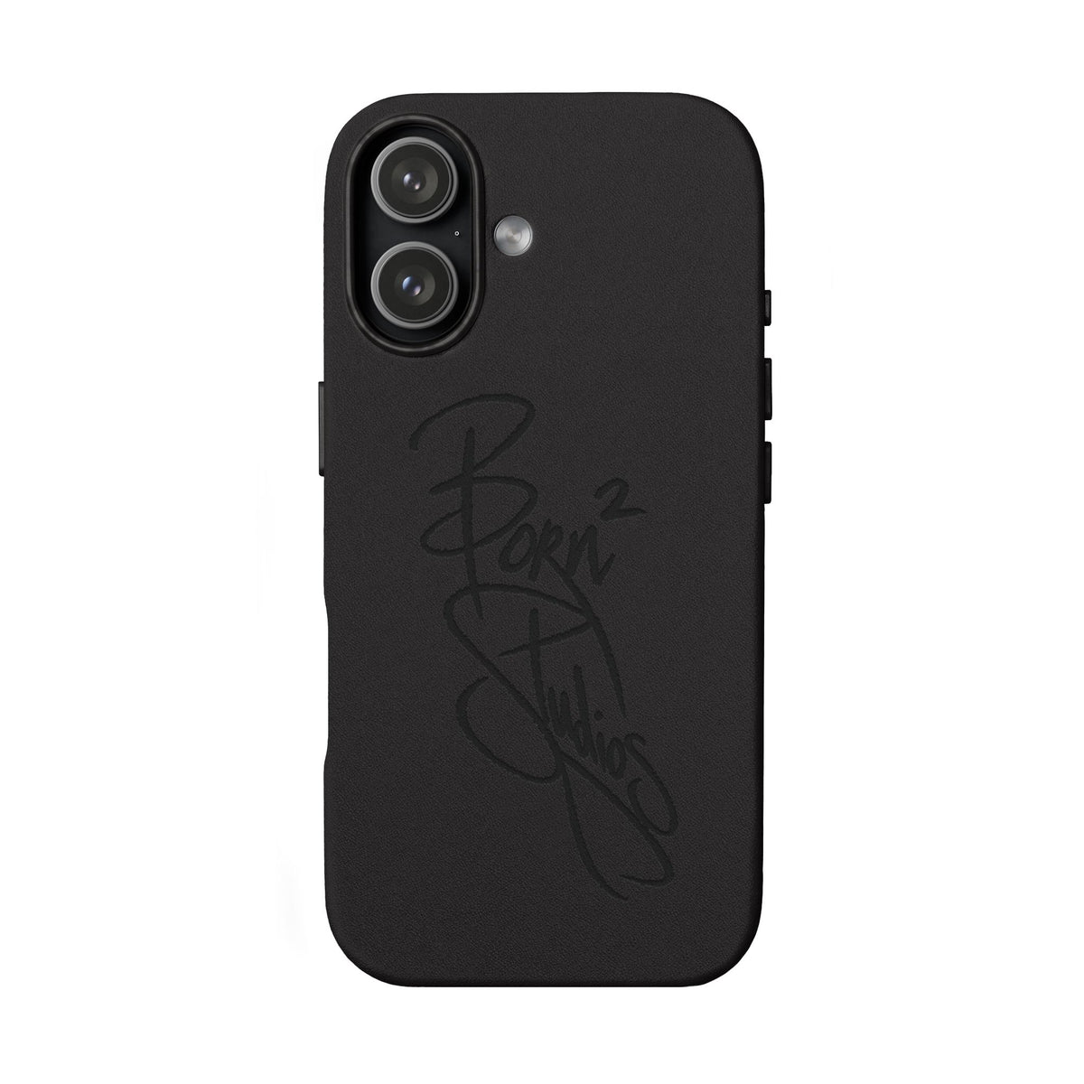 [Born]² Engraved Leather iPhone Case