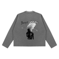 Unisex Vintage Wash Boxy  Waffle Raw Edge T-Shirt