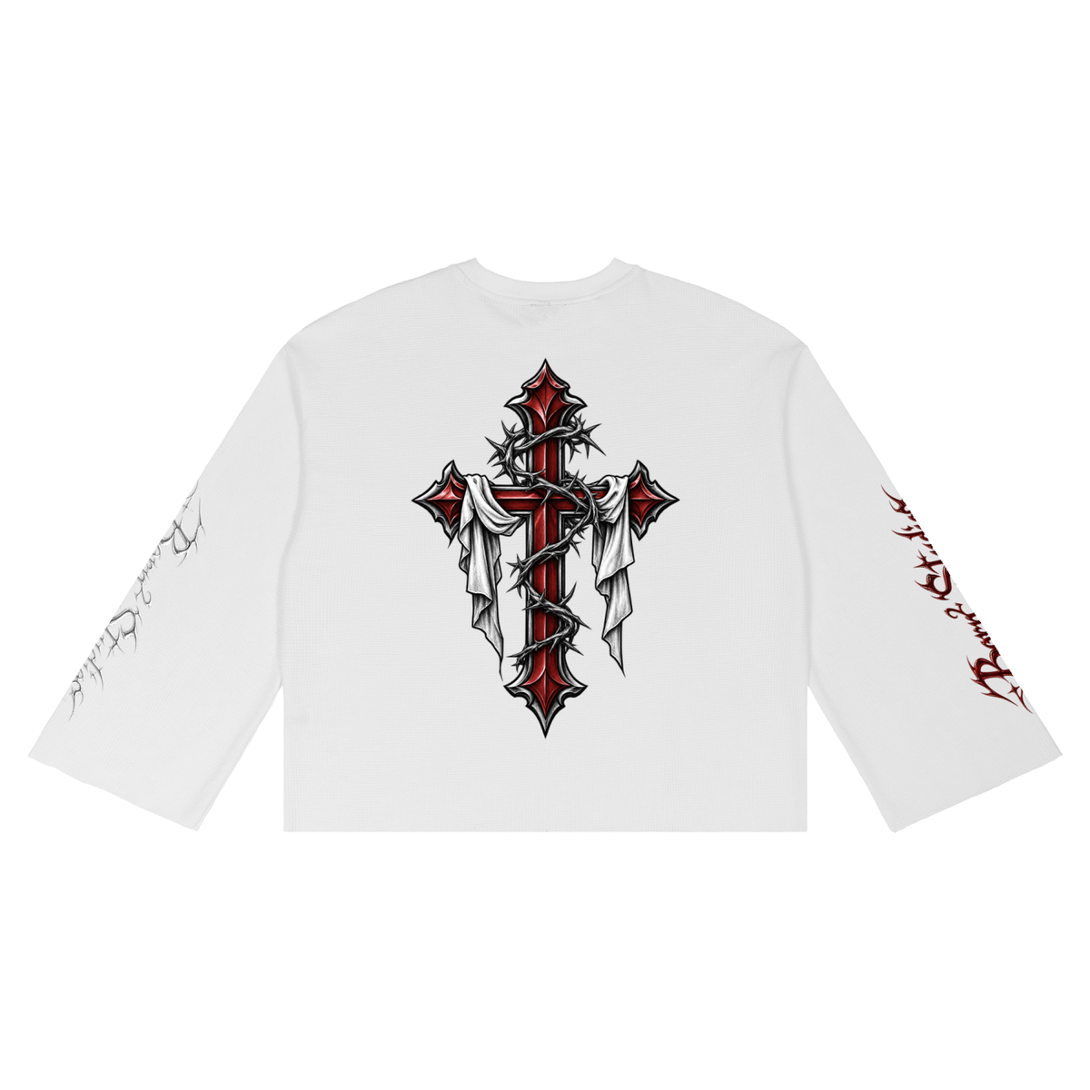 Unisex Waffle Raw Edge T-Shirt