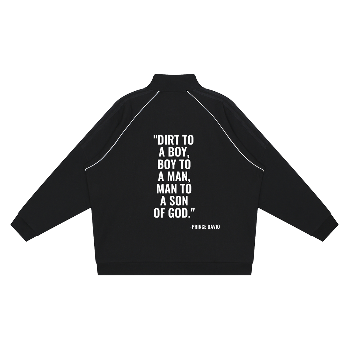 Reflection Striped Raglan Sleeve  Jacket