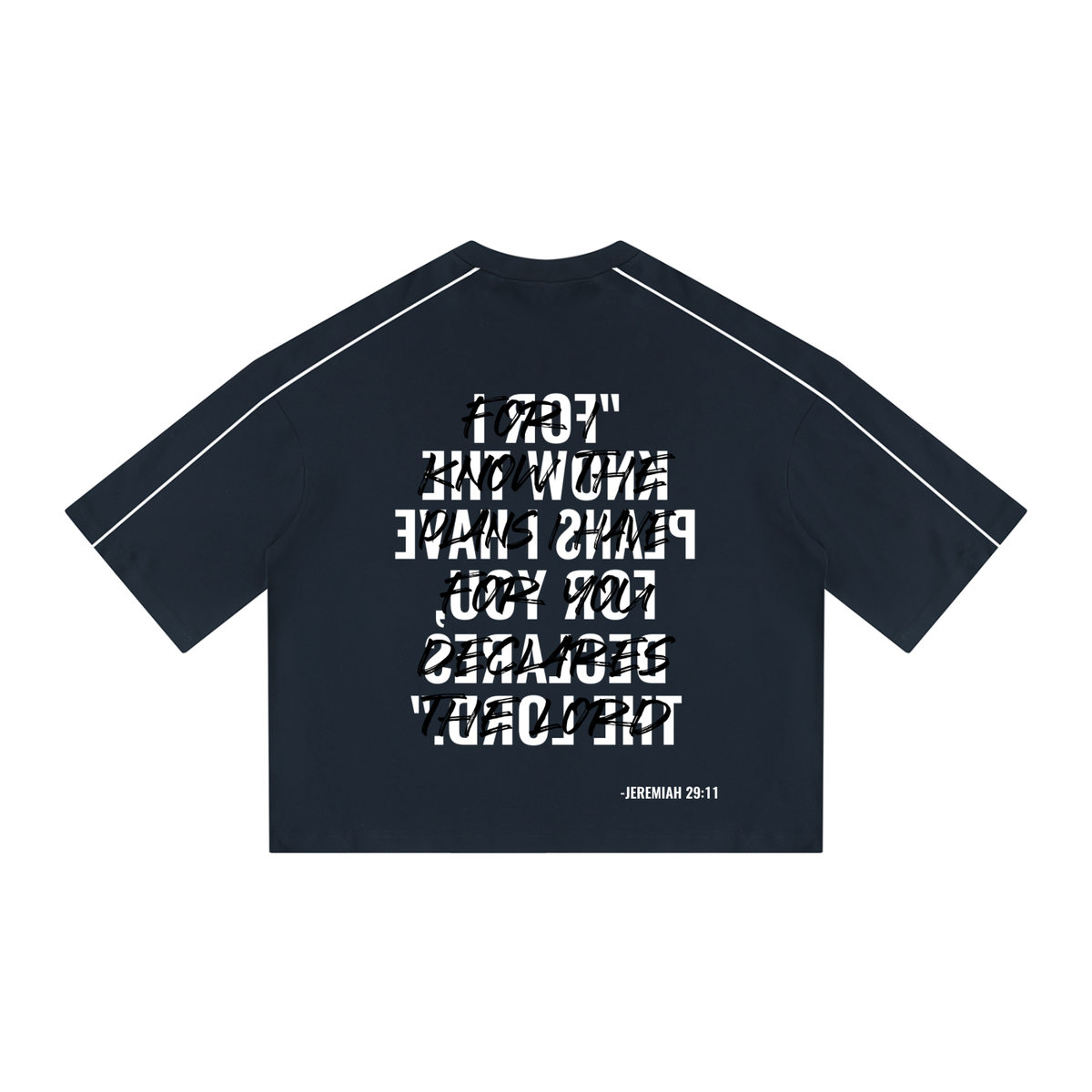 Unisex Heavyweight Boxy Piping T-Shirt
