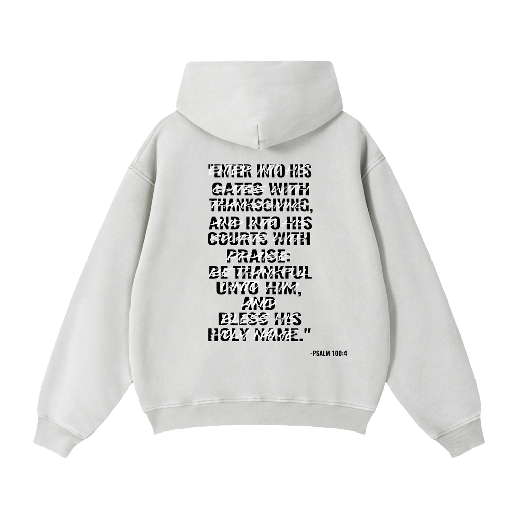 Zip-Through Boxy Fleece Hoodie