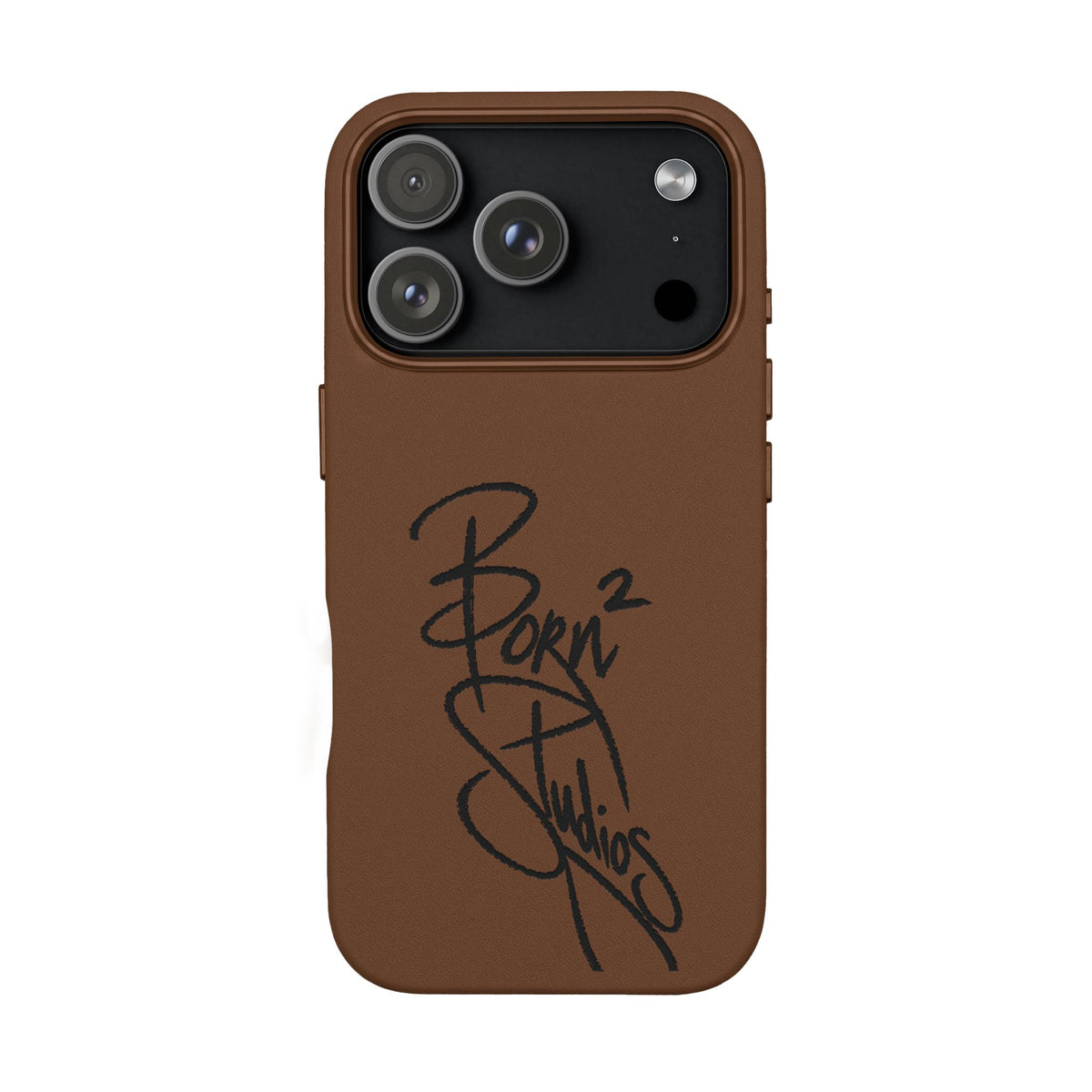 [Born]² Engraved Leather iPhone Case