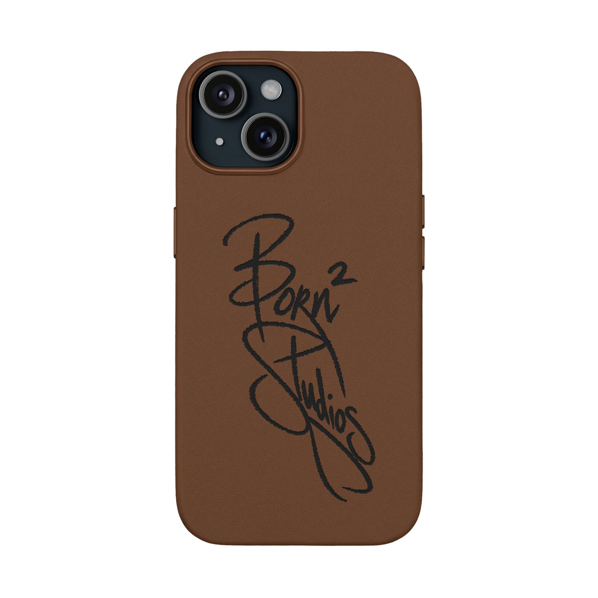 [Born]² Engraved Leather iPhone Case