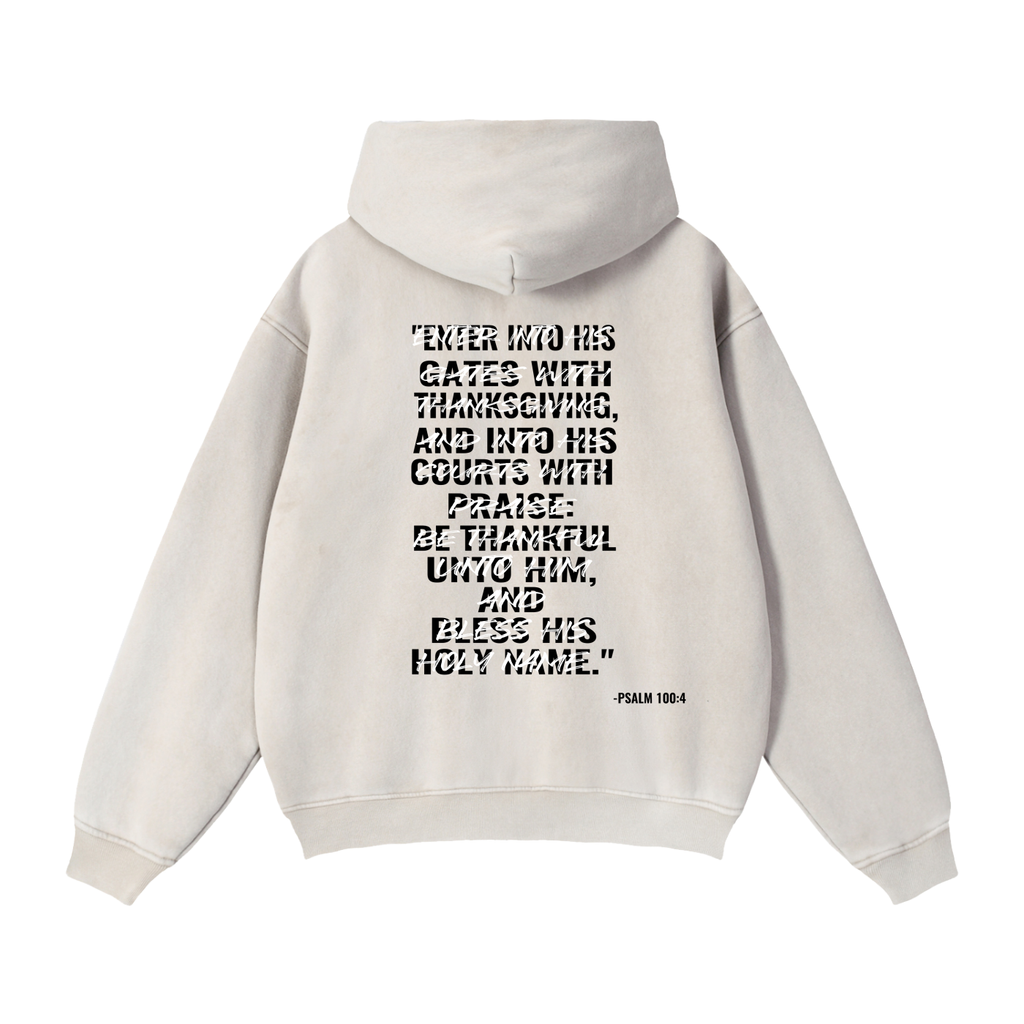 Zip-Through Boxy Fleece Hoodie