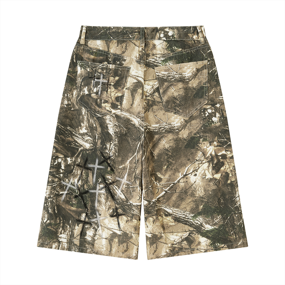 [Born]² Men's Tree Camo Long Jorts
