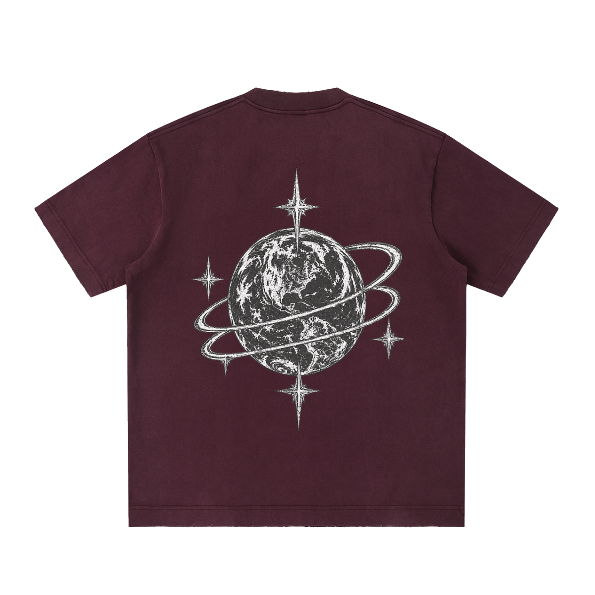 [Born]² Heavyweight Vintage Washed Frayed T-Shirt