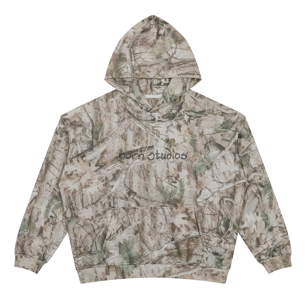 [Born]² Oversized Fleece Camo Matching Set Hoodie